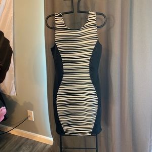 Bongo Stretch Striped Midi Dress